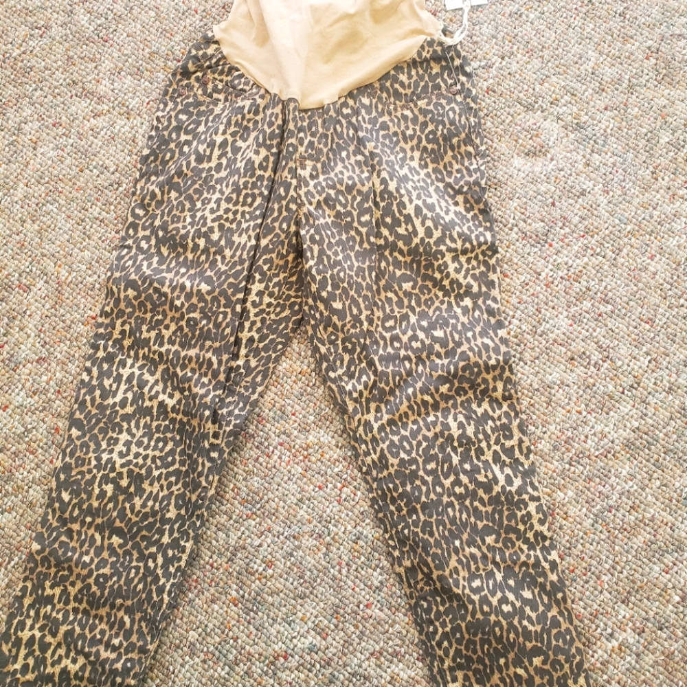 Jessica Simpson Maternity Cheetah Print Skinnies